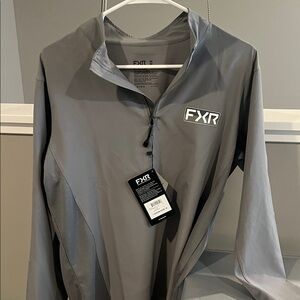 FXR Men's Charcoal Quarter-Zip Pullover